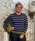 ERIBE wollen trui STOBO MULBERRY FAIRISLE reversible