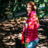 ERIBÉ lamswollen v-hals vest STOBO ROSA