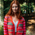 ERIBÉ lamswollen v-hals vest STOBO ROSA