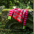 ERIBÉ lamswollen v-hals vest STOBO ROSA