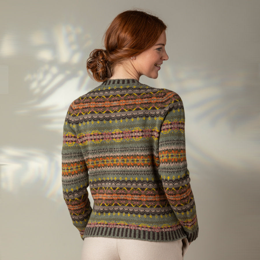 ERIBÉ wollen VEST extra fijne lamswol KINROSS AGATE