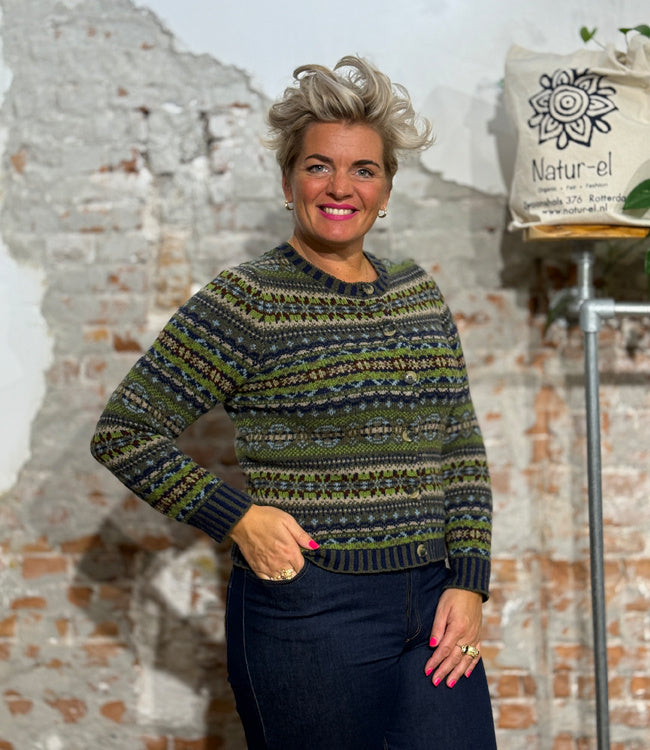 ERIBÉ wollen VEST extra fijne lamswol KINROSS LODEN