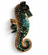 FAIRTRADE broche ZEEPAARDJE met pailetten en kralen