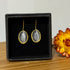 Oorbellen met cateye stones verguld CEYDA GREYISH