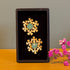 Fairtrade Oorbellen FLOWER POWER verguld AQUA