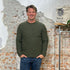 Wollen trui TED OLIVE van merino en cashmere FISHERMAN