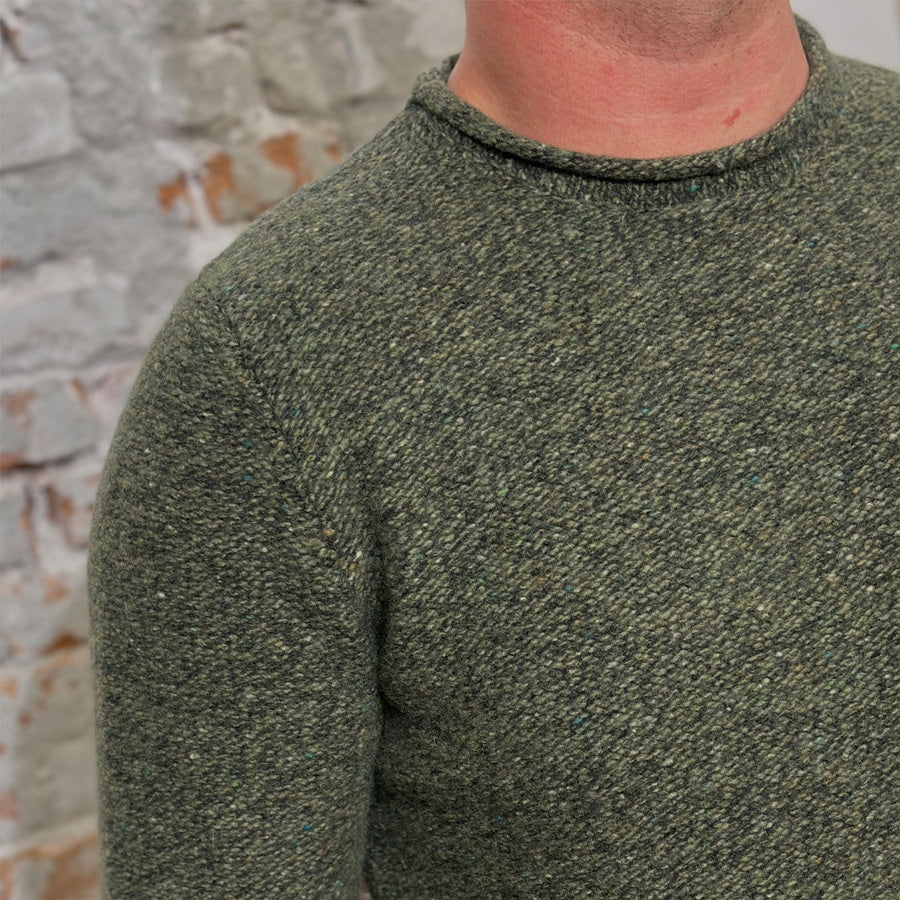 Wollen trui TED OLIVE van merino en cashmere FISHERMAN
