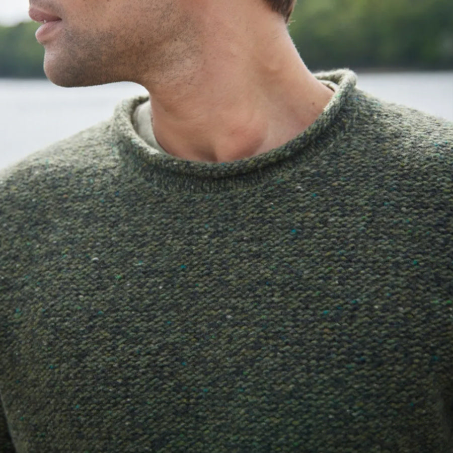 Wollen trui TED OLIVE van merino en cashmere FISHERMAN