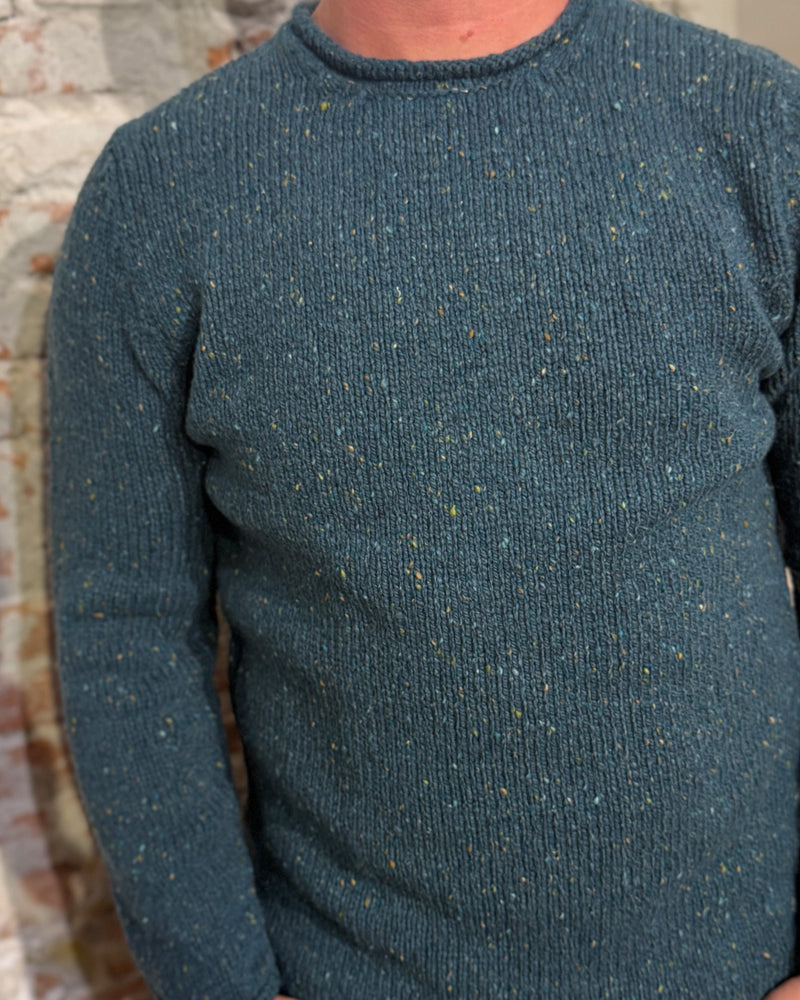FISHERMAN wollen trui van pure merino JOEP SCOTS PINE