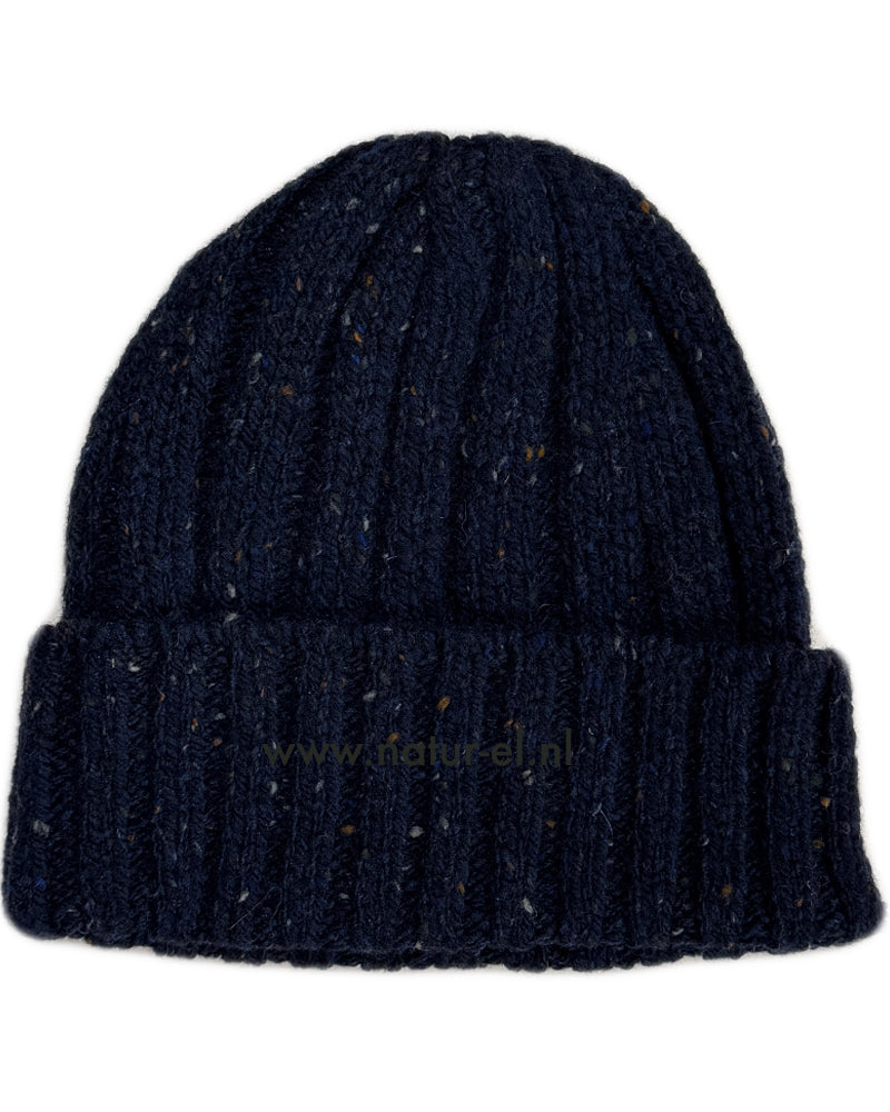 Wollen MUTS met kabelpatroon SILENT NIGHT unisex FISHERMAN