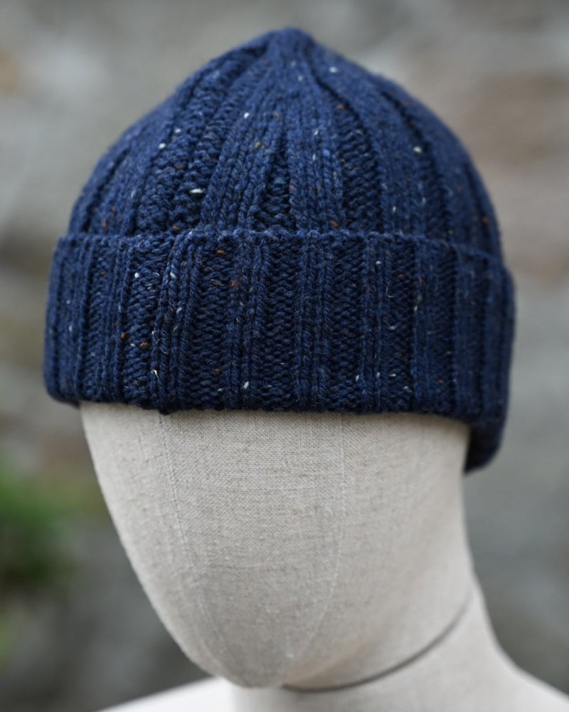 Wollschal mit Zopfmuster DENIM Unisex FISHERMAN