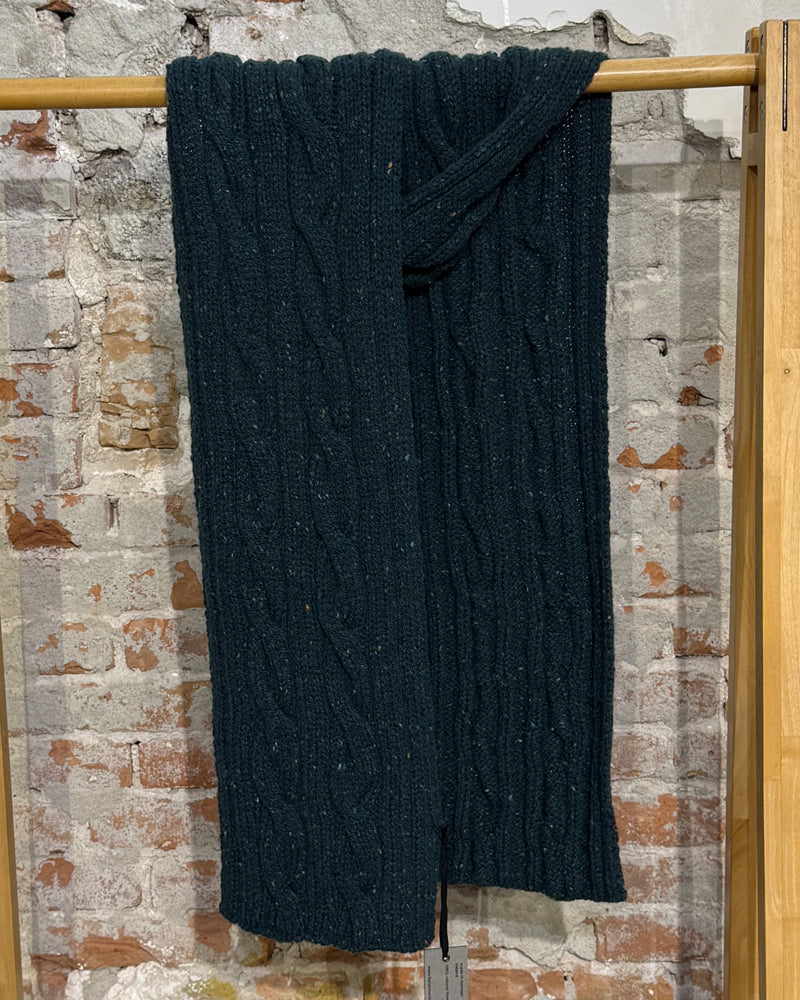 Wollen shawl met kabelpatroon SCOTS PINE unisex FISHERMAN