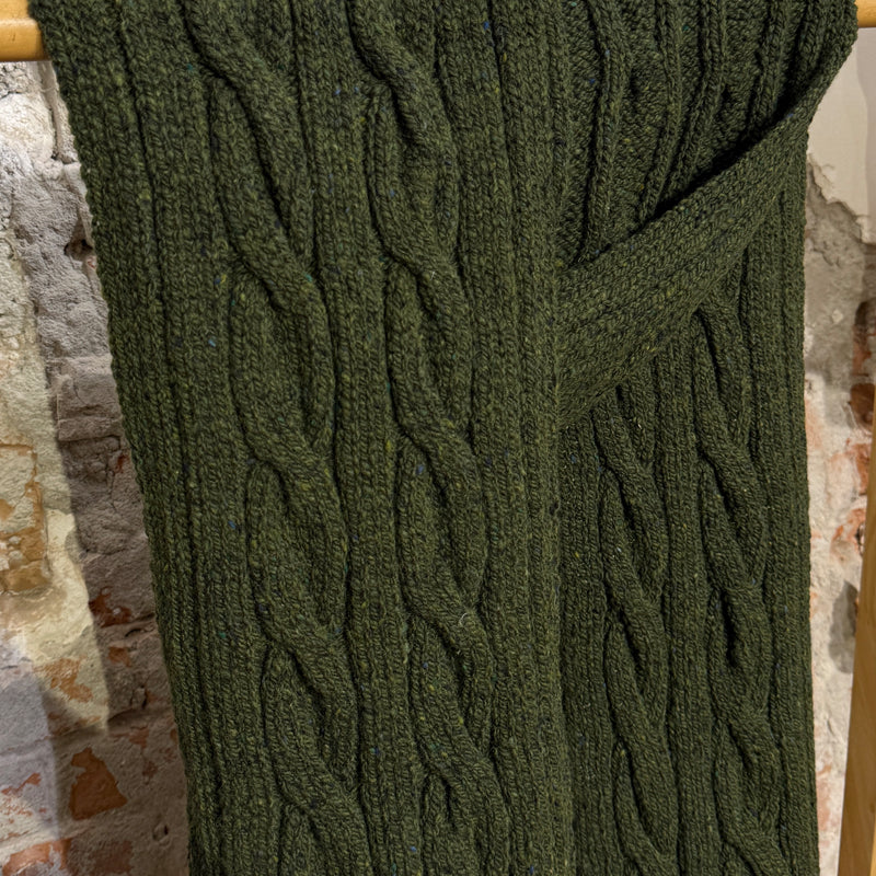 Wollen shawl met kabelpatroon SEAWEED unisex FISHERMAN