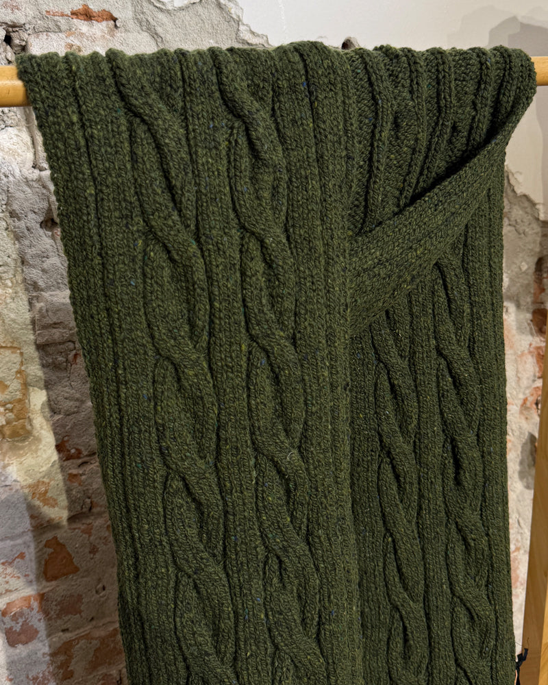 Wollen shawl met kabelpatroon SEAWEED unisex FISHERMAN
