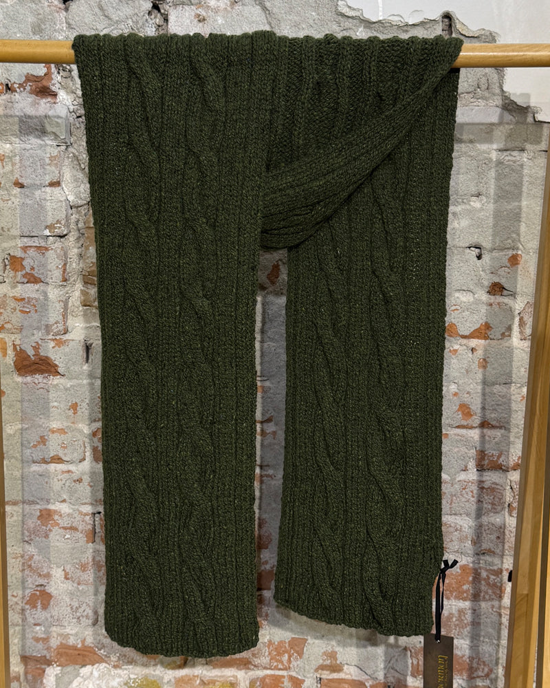 Wollen shawl met kabelpatroon SEAWEED unisex FISHERMAN