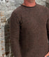 Wollen trui TED CHESTNUT van merino en cashmere FISHERMAN
