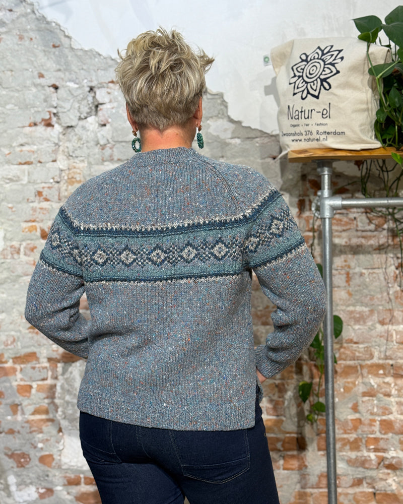 FISHERMAN wollen trui van pure merino MAEVE FAIRISLE