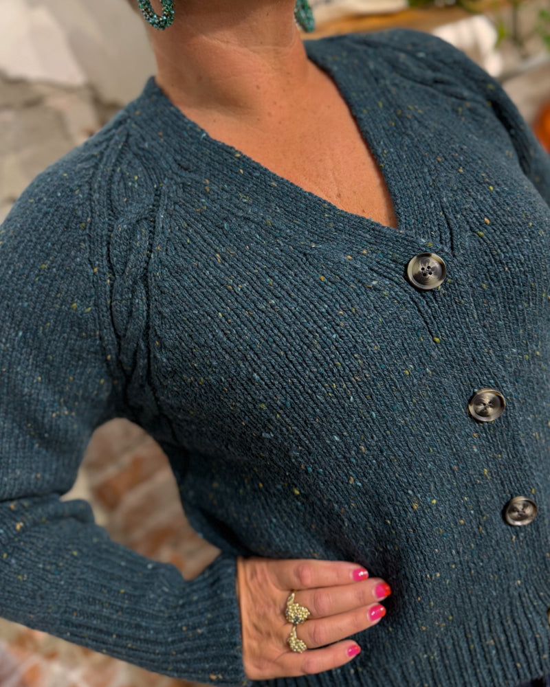 FISHERMAN wollen vest YMKJE SCOTS PINEvan pure merino