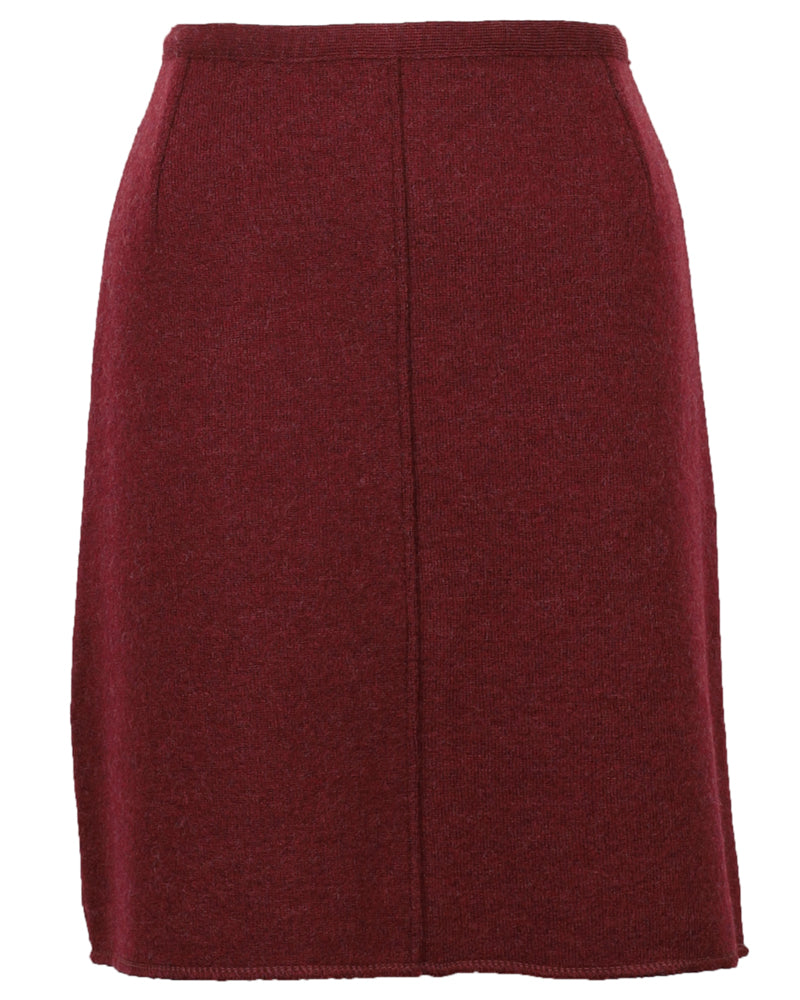 FLOMAX wollen rok MERLE BORDEAUX van pure biologische wol