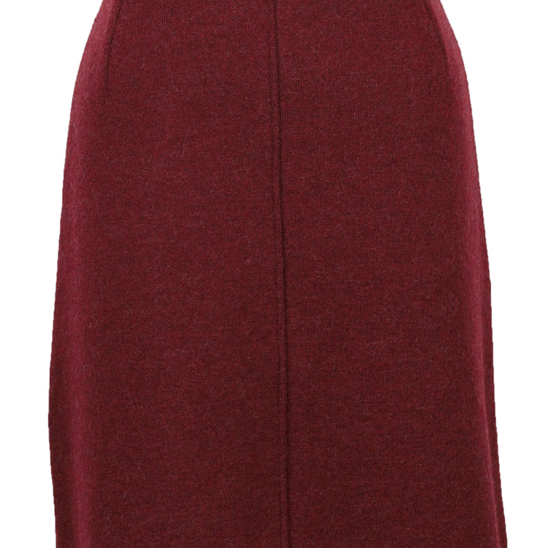 FLOMAX wool skirt MERLE BORDEAUX in pure organic wool