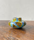 FAIRTRADE gekleurde kaarsen houder van speksteen YELLOW BLUE