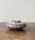 FAIRTRADE gekleurde kaarsen houder van speksteen AQUA PINK DOTS