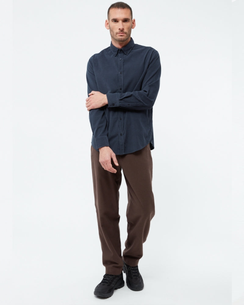 GIVN corduroy overhemd FABIAN BLUE biologisch katoen