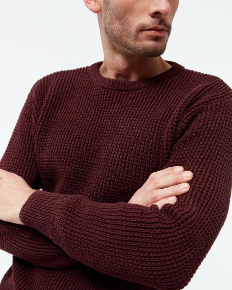 GIVN Pullover BREND BROWN BLUE aus Bio-Baumwolle