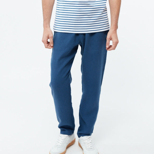 GIVN pure linnen chino broek ERIC BLUE