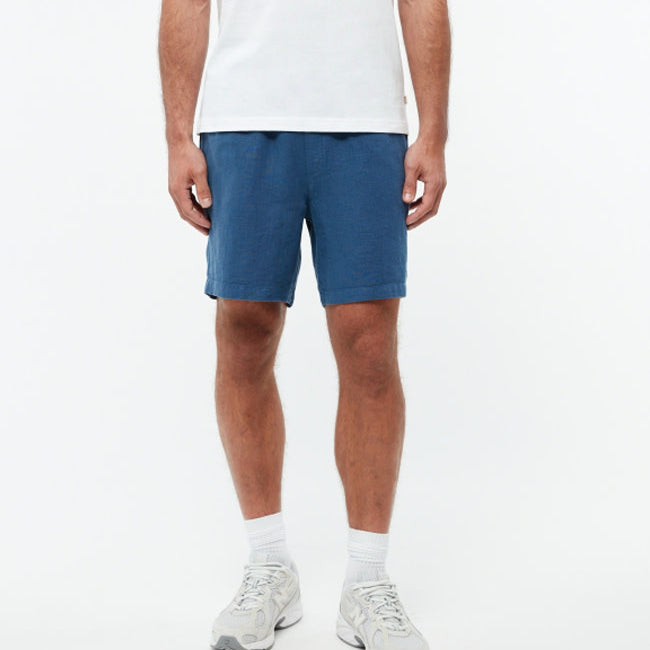 GIVN korte broek van pure linnen LAURENT BLUE