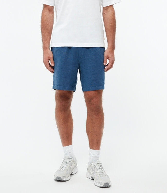 GIVN korte broek van pure linnen LAURENT BLUE