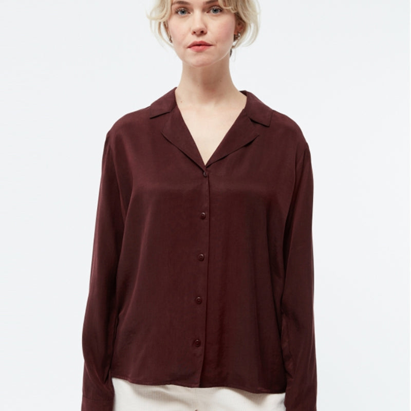 GIVN effen blouse ZOHRA WINE van ecovero