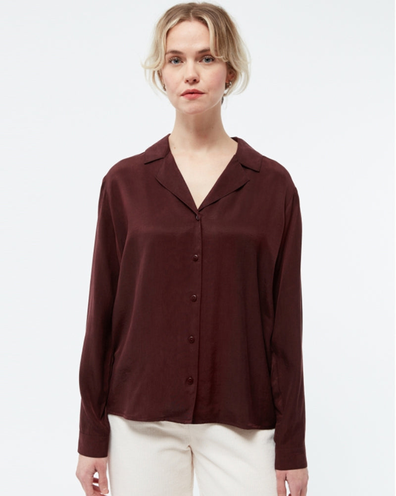 GIVN effen blouse ZOHRA WINE van ecovero