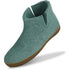 GLERUPS wollen pantoffels LAARS NORTHE SEA RUBBER HONEY
