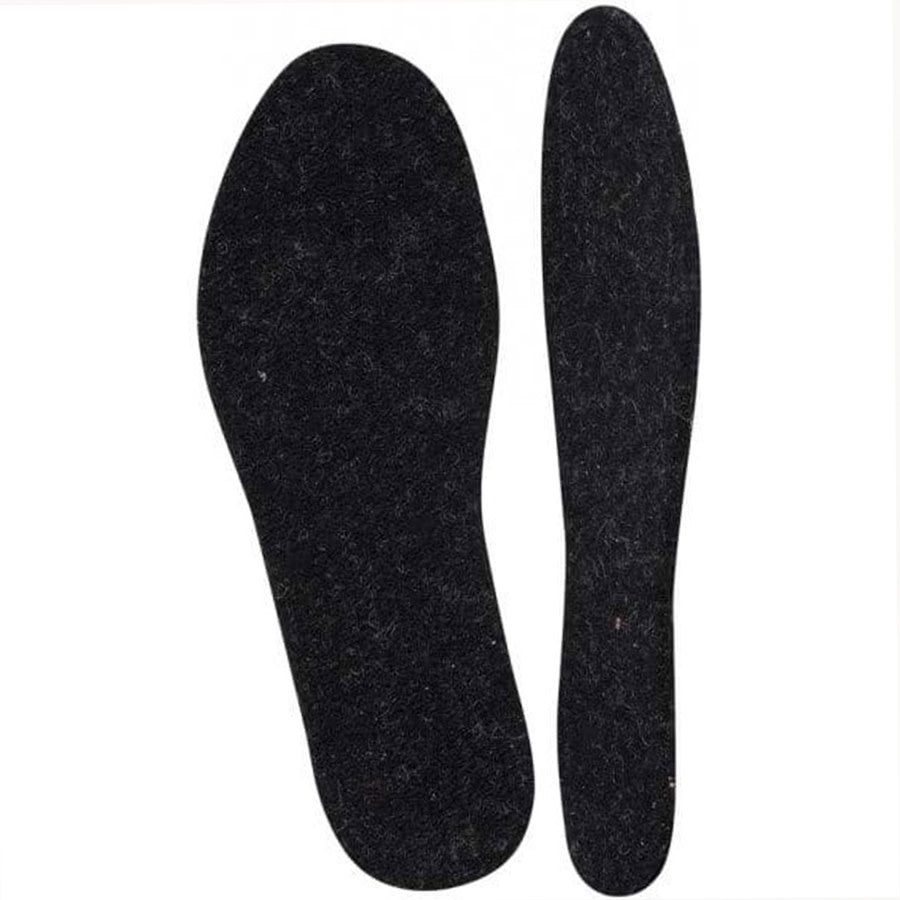 GLERUPS wollen inlegzooltjes van pure wol vilt CHARCOAL