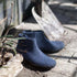 GLERUPS wollen sloffen pantoffels Laarsje DENIM RUBBER BLACK