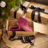 GLERUPS wollen sloffen pantoffels CRANBERRY RUBBER HONEY