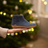 Glerups wollen sloffen pantoffels LAARS DENIM leren zool