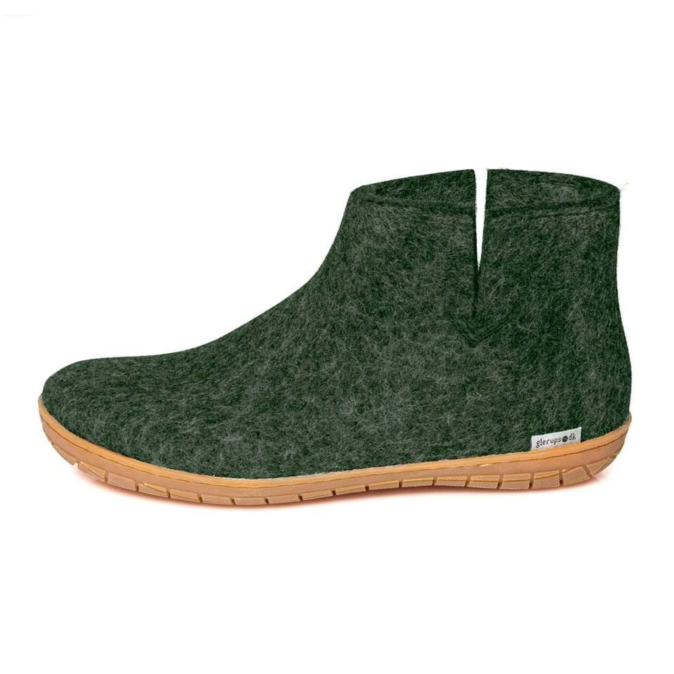 GLERUPS wollen sloffen pantoffels FOREST RUBBER HONEY