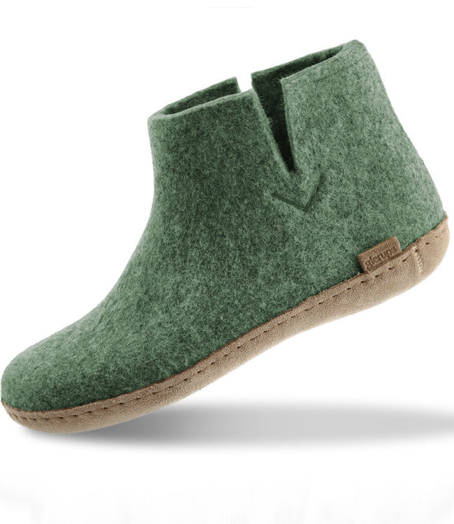 GLERUPS wollen sloffen pantoffels LAARS MOSS