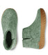 GLERUPS wollen sloffen pantoffels LAARS moss RUBBER HONEY