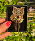 FAIRTRADE broche UIL met pailetten en kralen