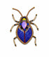 FAIRTRADE broche KEVER PAARS met pailetten en kralen