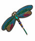 FAIRTRADE broche LIBELLE met pailetten en kralen