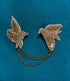 FAIRTRADE broche DOVES met pailetten en kralen