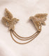 FAIRTRADE broche DOVES met pailetten en kralen