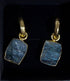 FAIRTRADE Oorbellen met stenen SQUARE MOON verguld