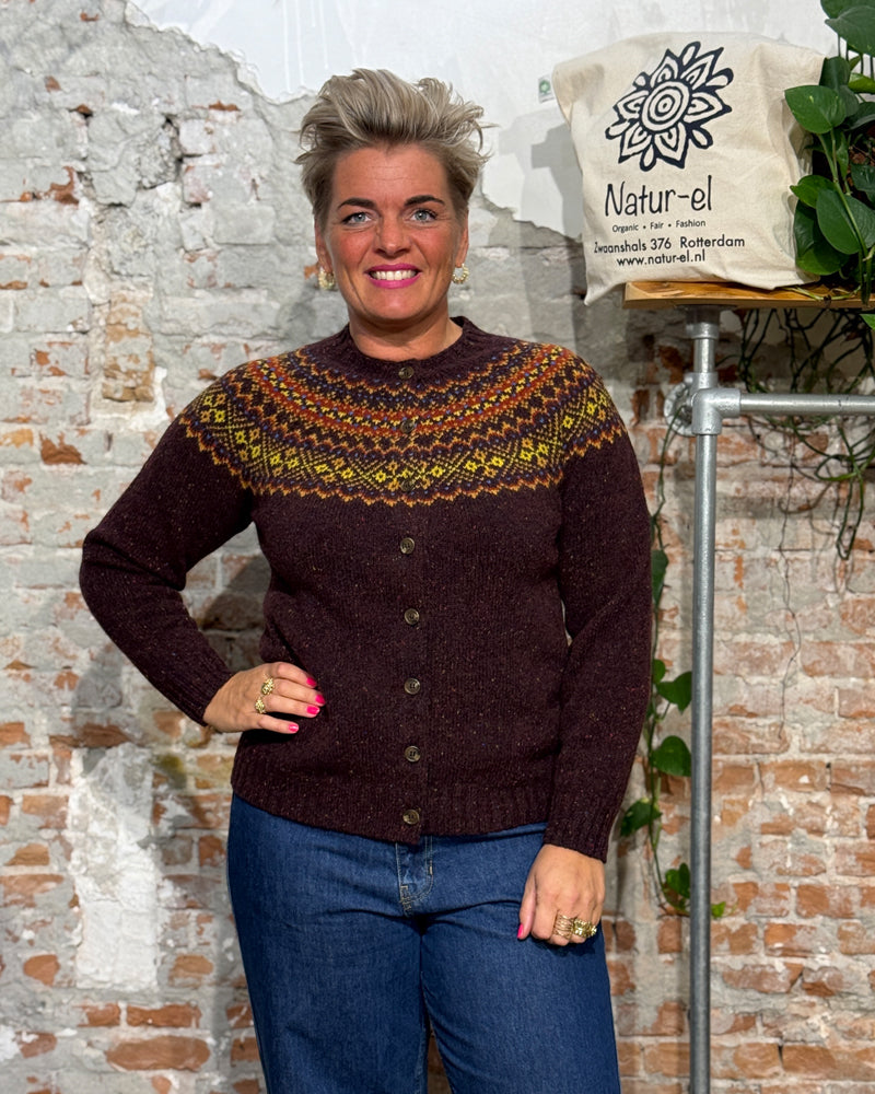 HARLEY Wollen fairisle vest SOFIE LEWIS pure wol