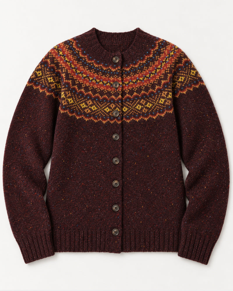 HARLEY Wollen fairisle vest SOFIE LEWIS pure wol