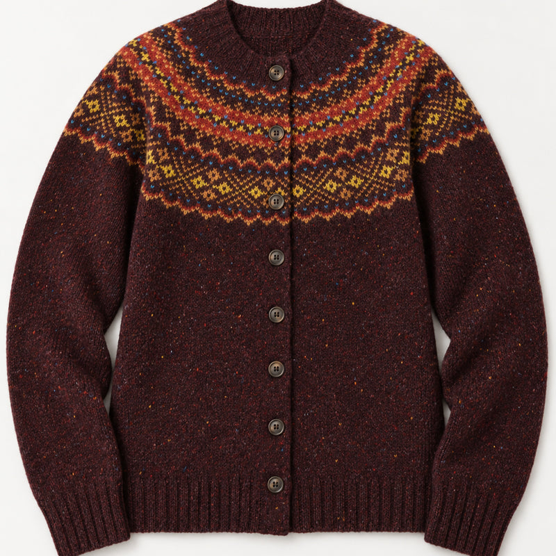 HARLEY Wollen fairisle vest SOFIE LEWIS pure wol